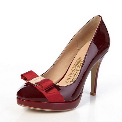 Ferragamo Shallow mouth stiletto heel Shoes Women--002
